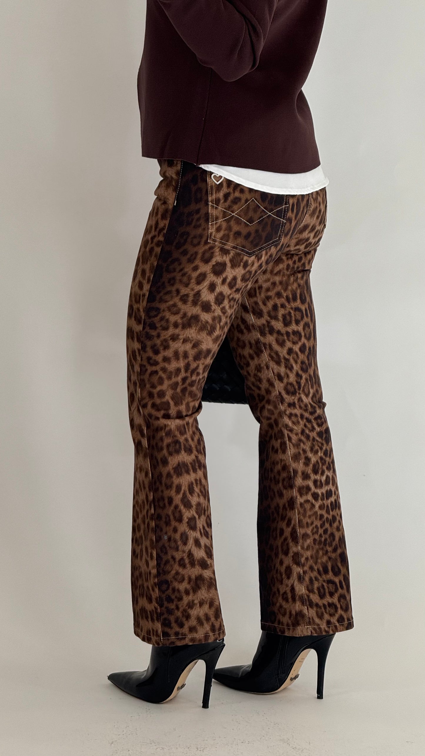 PLEASE Jeans Flare Animalier
