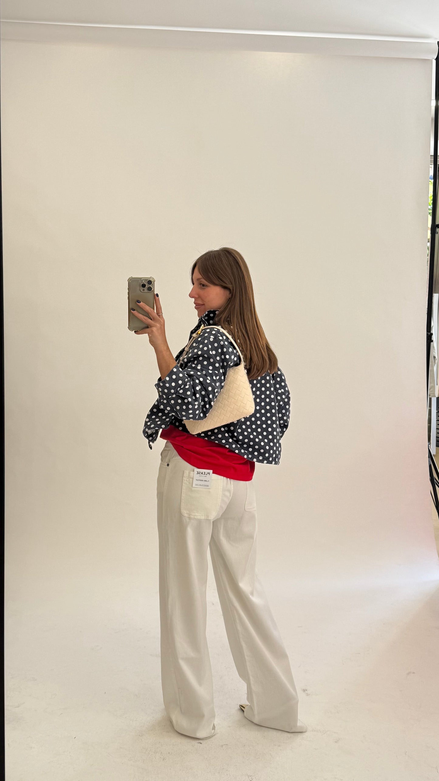 PLEASE Jeans Flare/BootCut Bianco