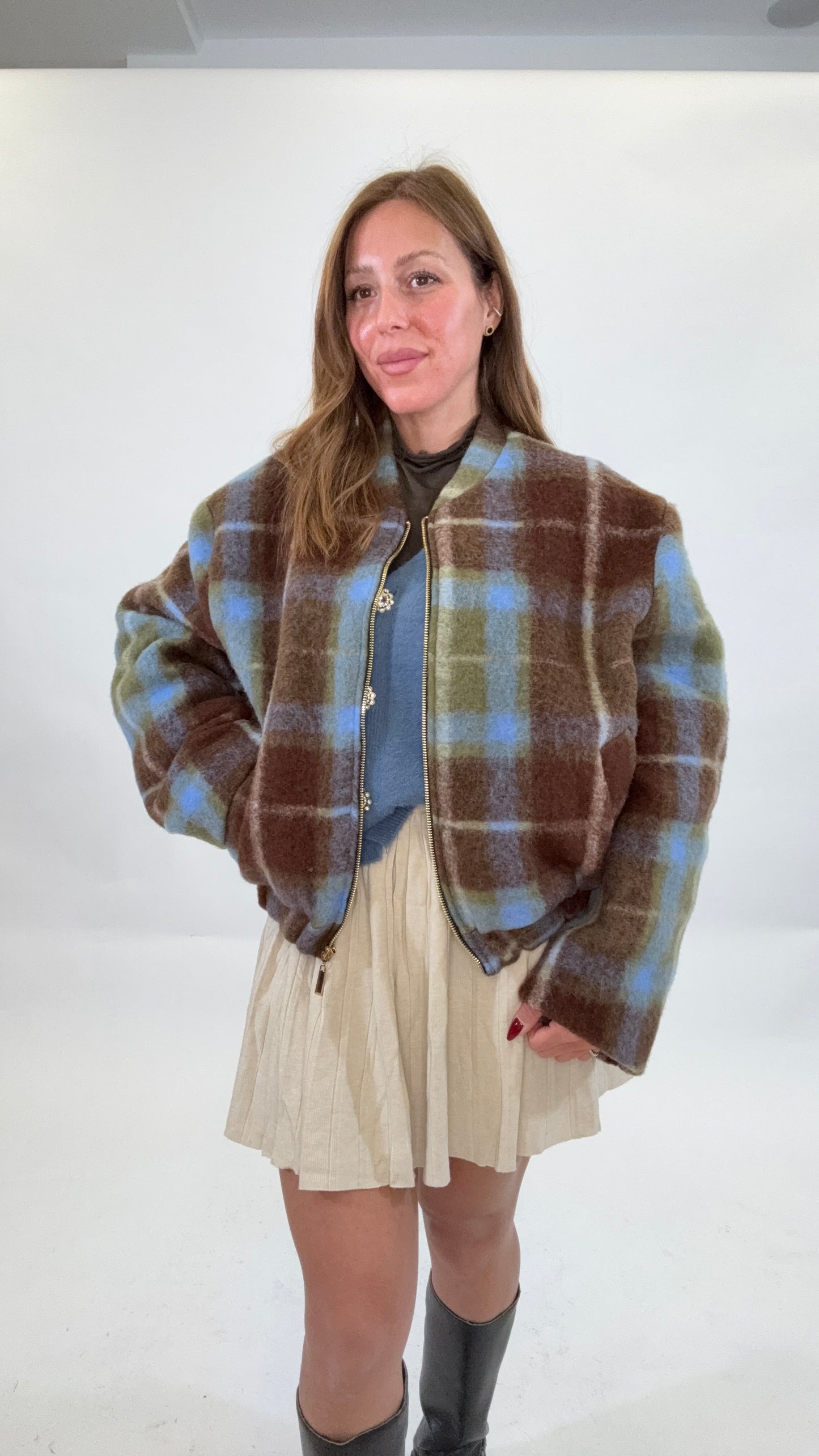 Giubbotto Bomber Nordic Check