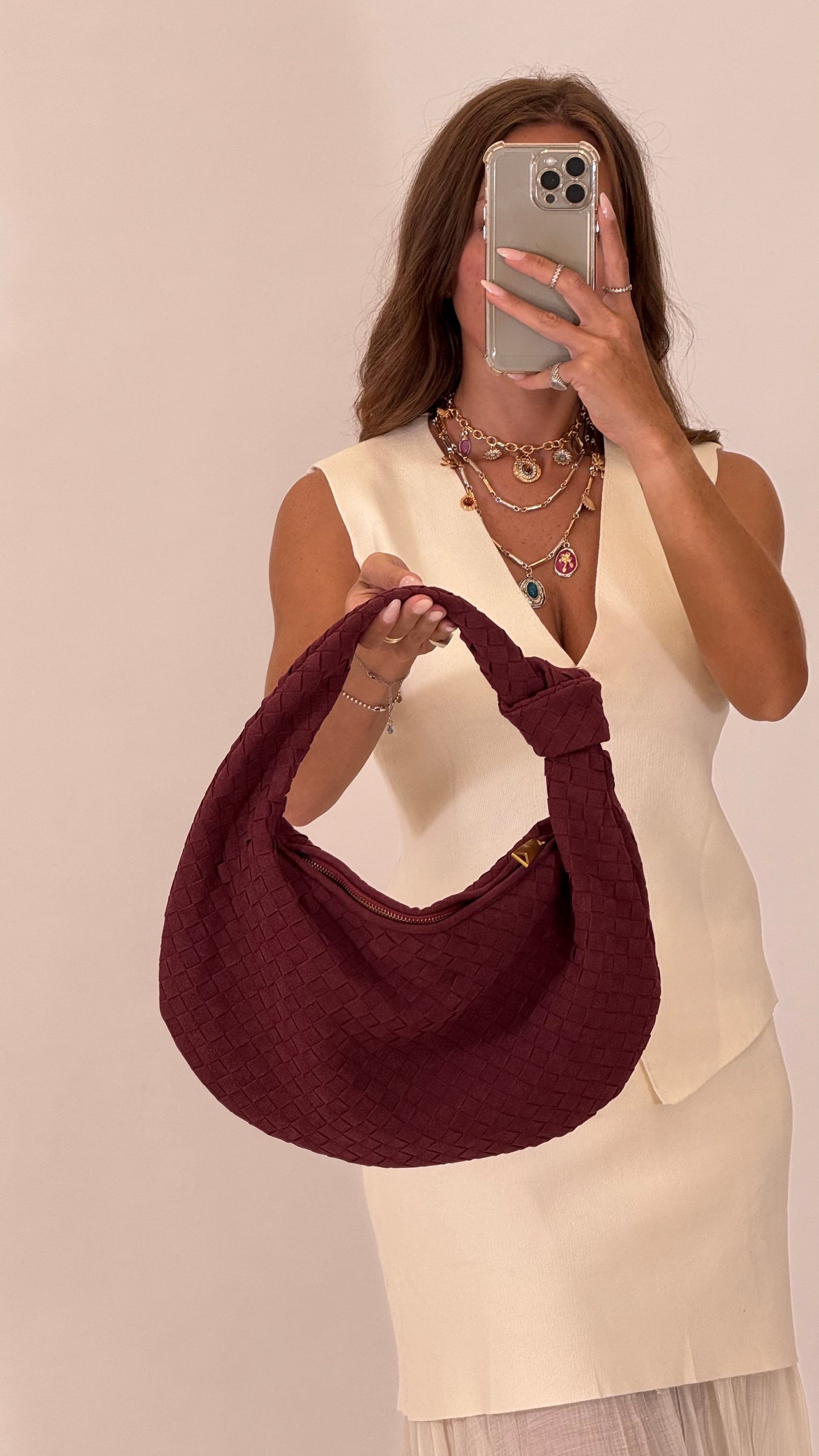 Borsa EcoSuede Big Jo Bordeaux