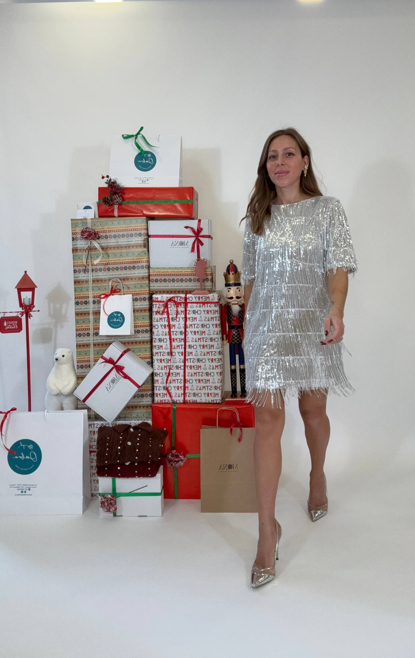 HAVEONE Abitino Frange e Paillettes