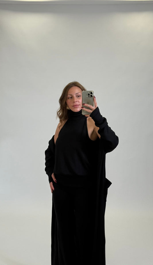 KOSTUMN1 Dolcevita Audrey Nero