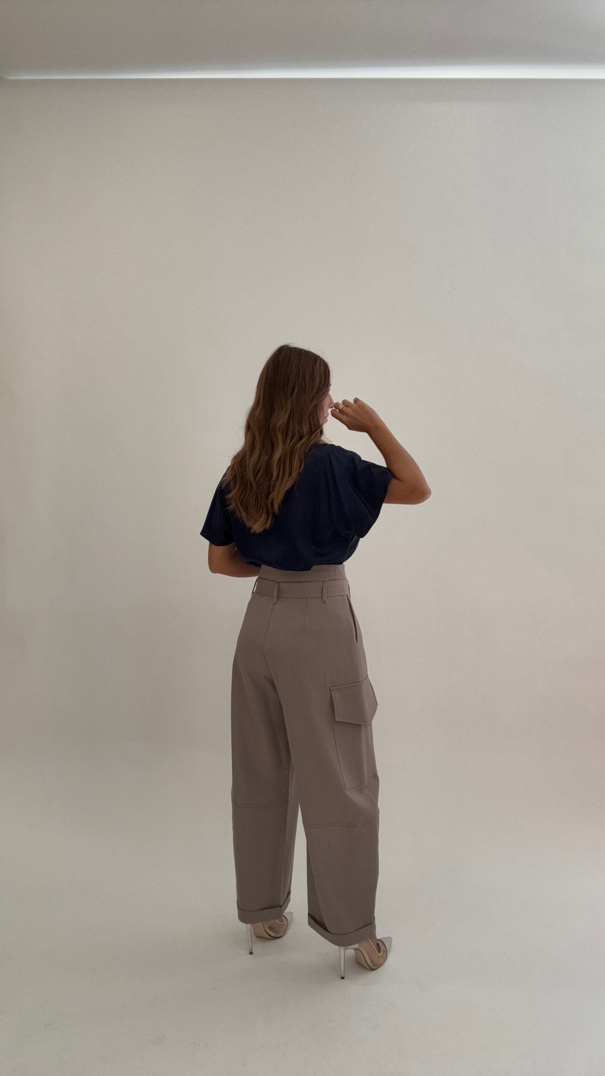 HAVEONE Pantaloni Cargo Tortora