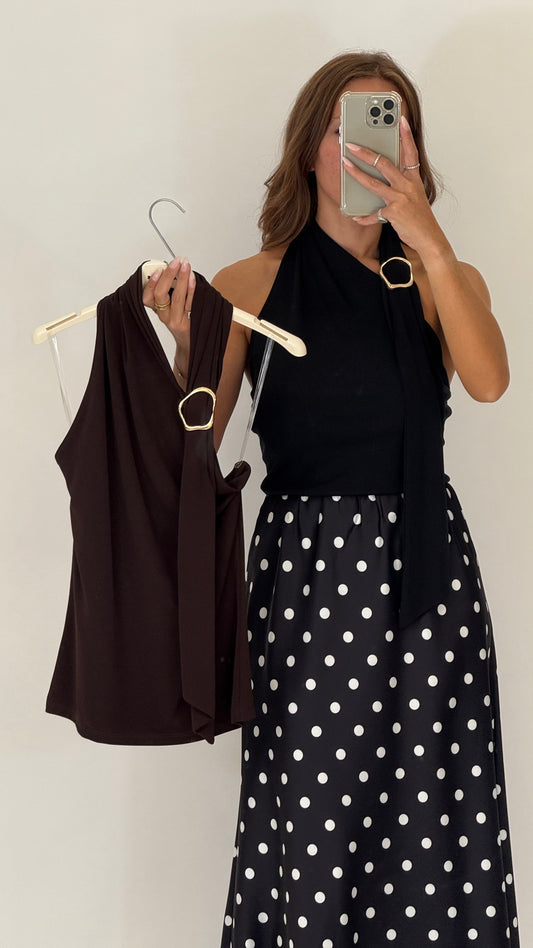 HAVEONE Maglia scollo gioiello