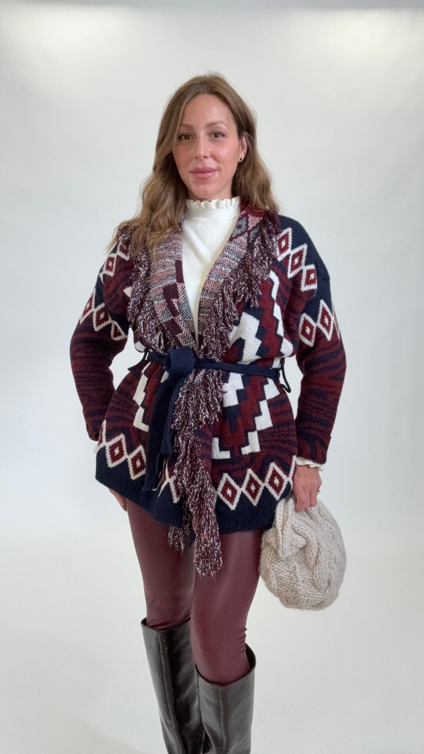 Cardigan Nui Blu - Bordeaux