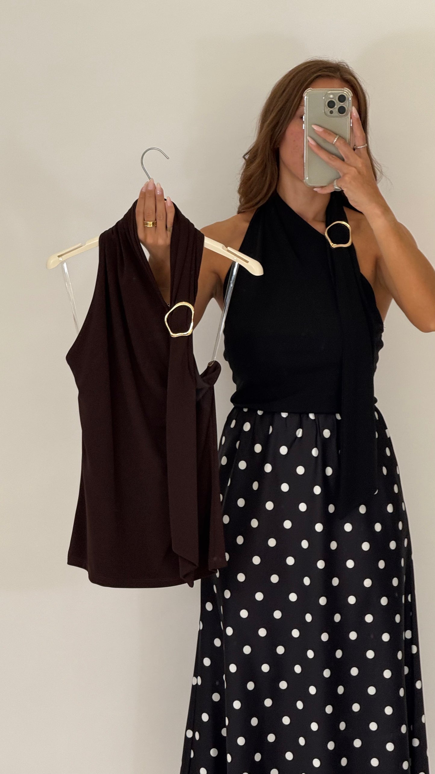 HAVEONE Maglia scollo gioiello