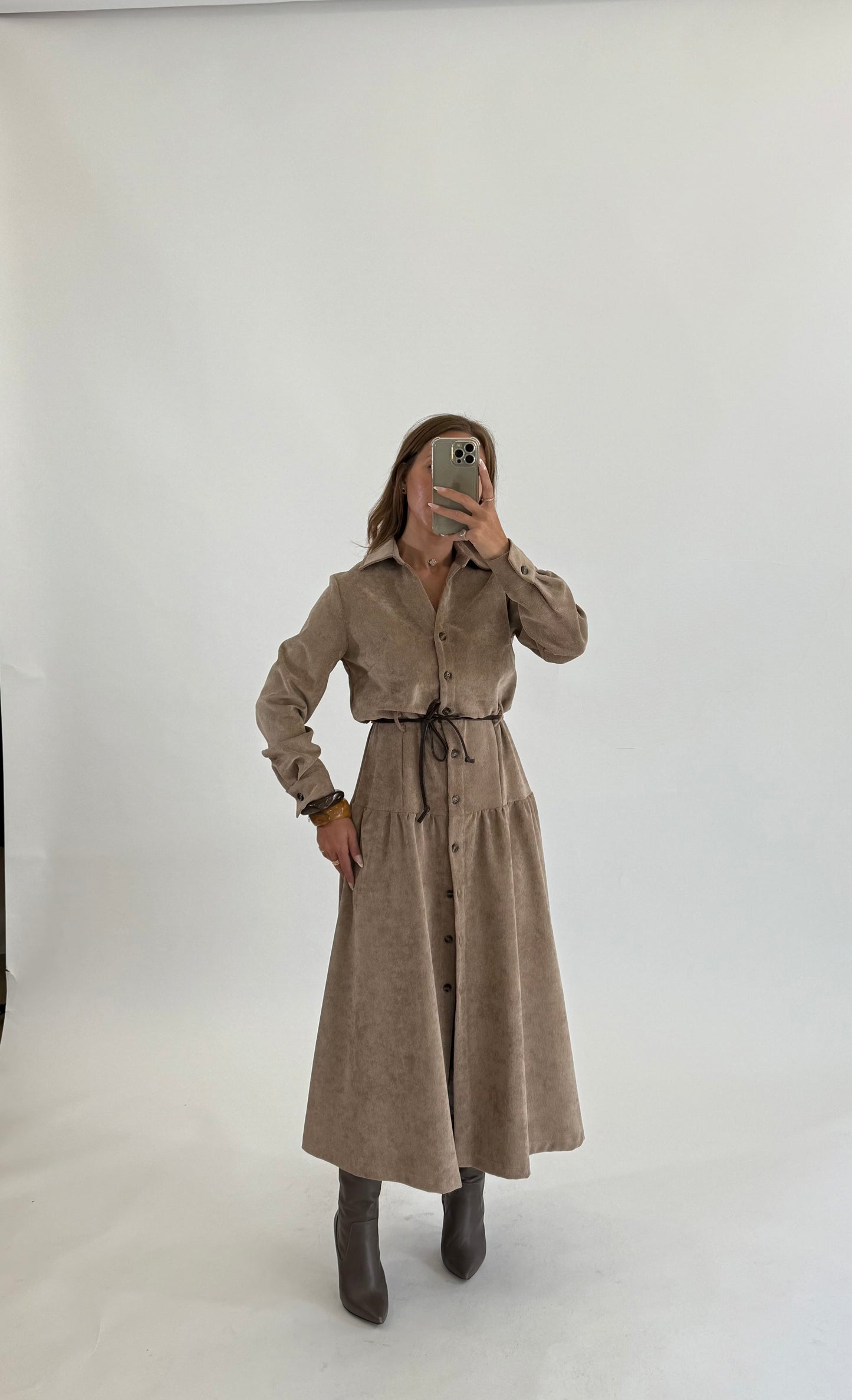 PLEASE Abito midi Velluto