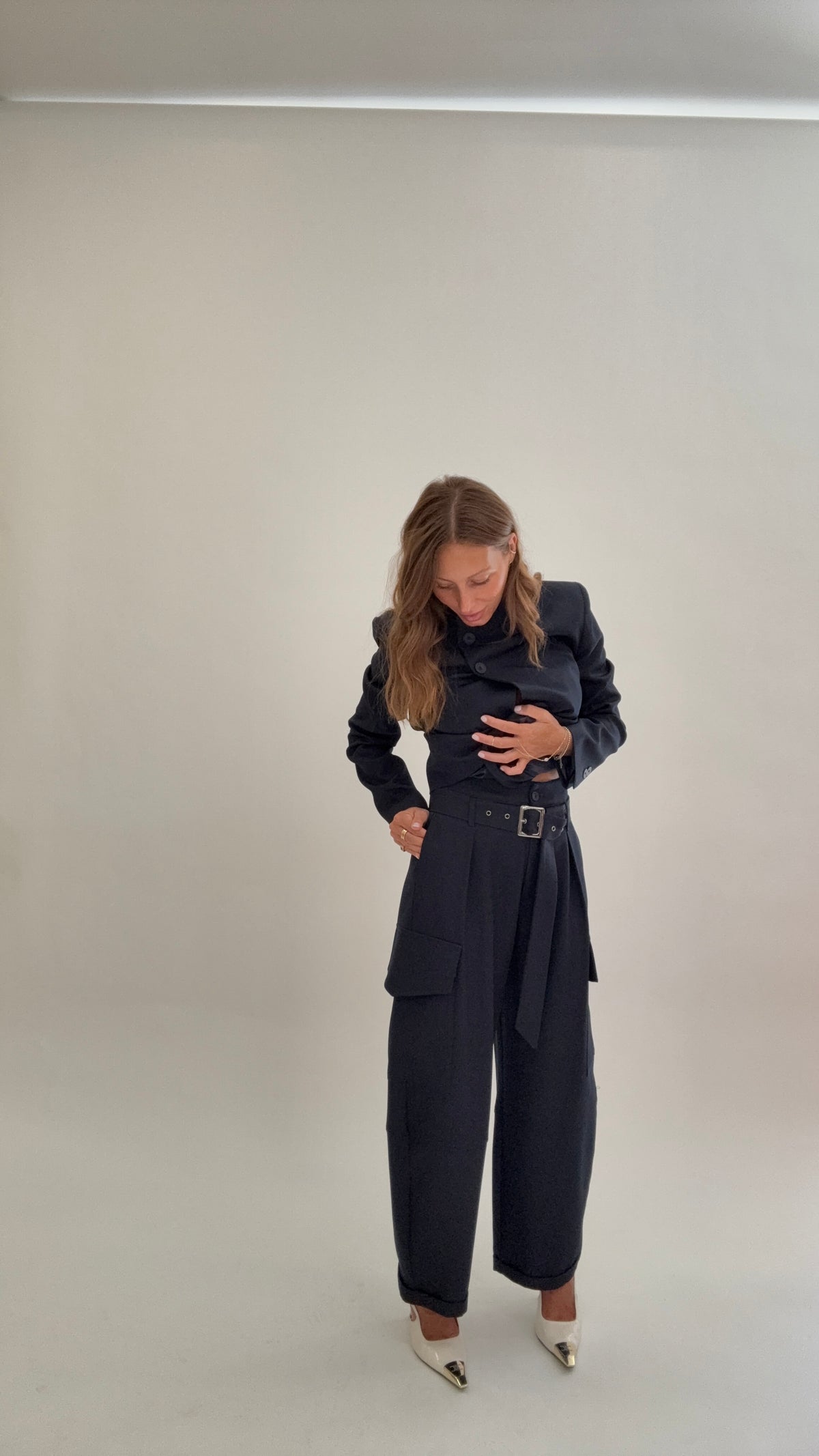 HAVEONE Pantaloni Cargo Blu