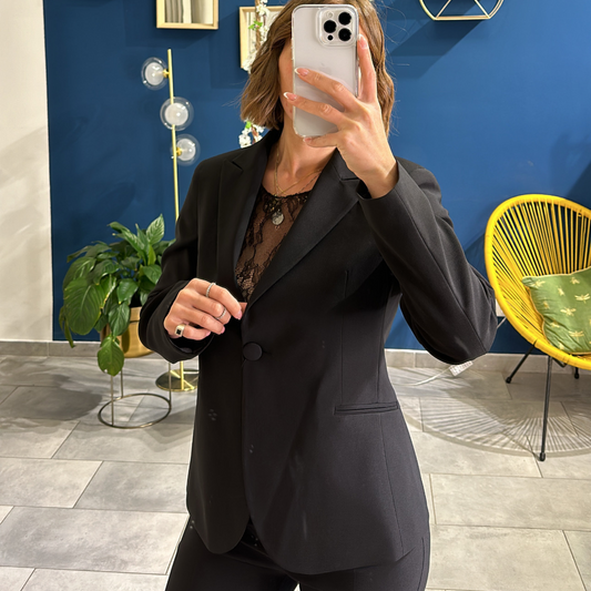 Tailleur Monopetto Nero Made in Italy