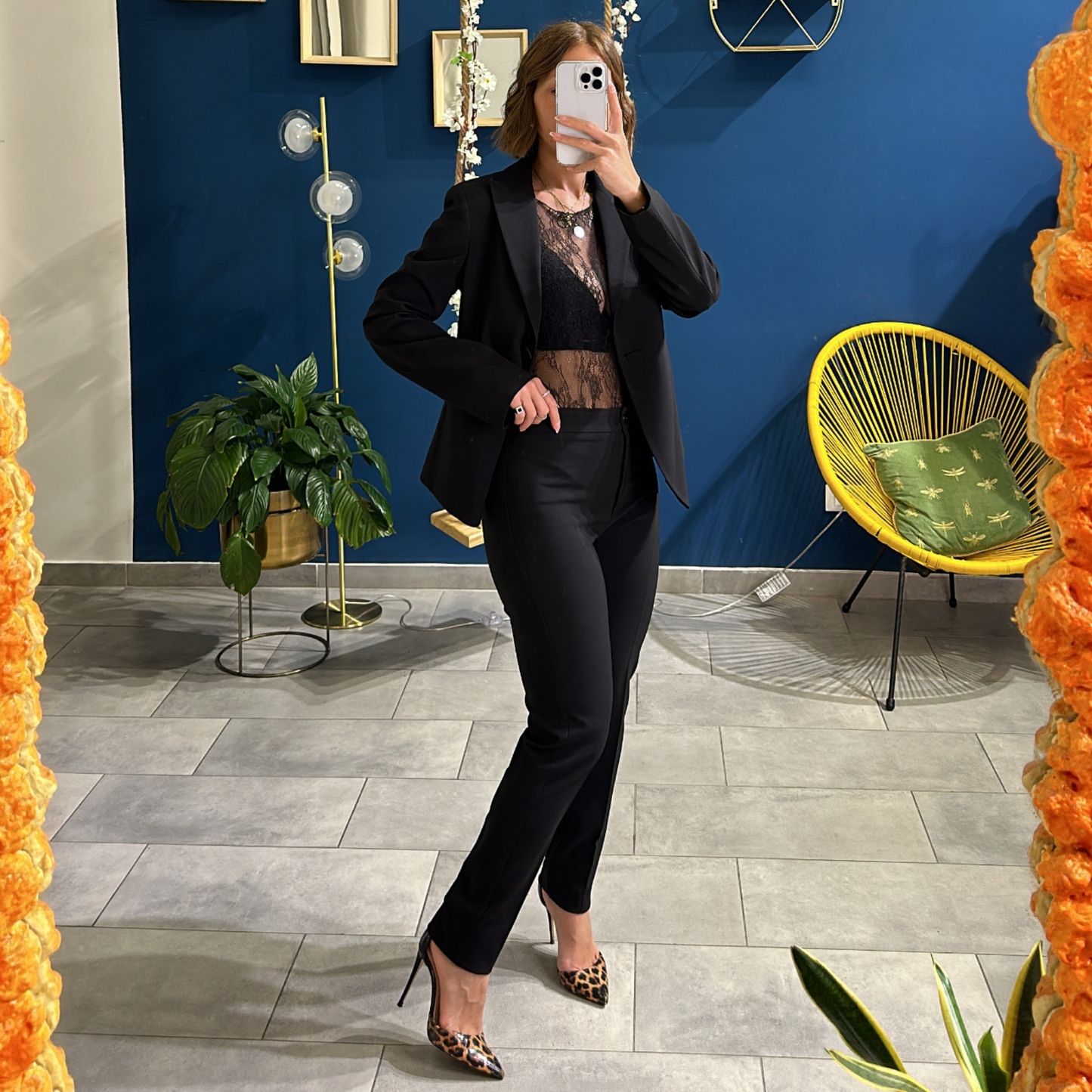 Tailleur Monopetto Nero Made in Italy