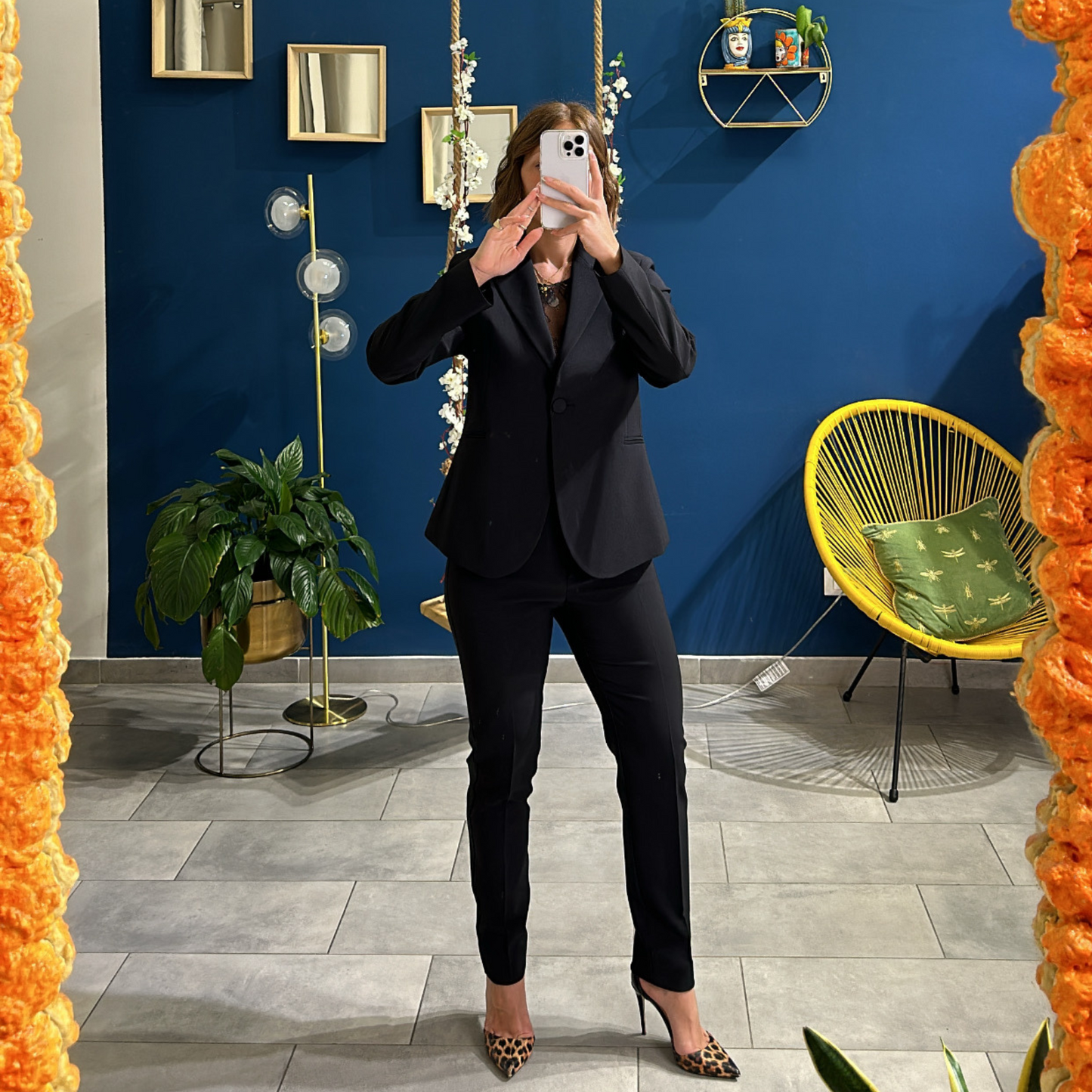 Tailleur Monopetto Nero Made in Italy