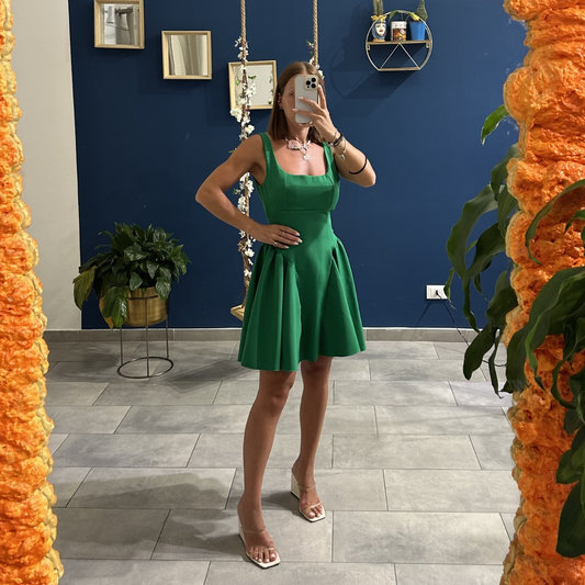 Vestito Fiocco Verde