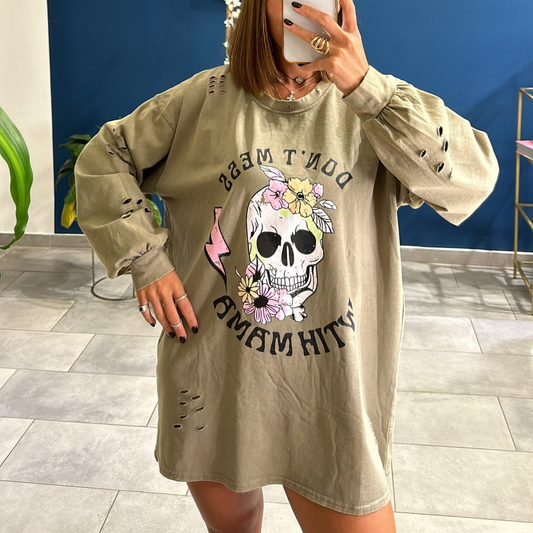 Felpa Over "Don't Mess"