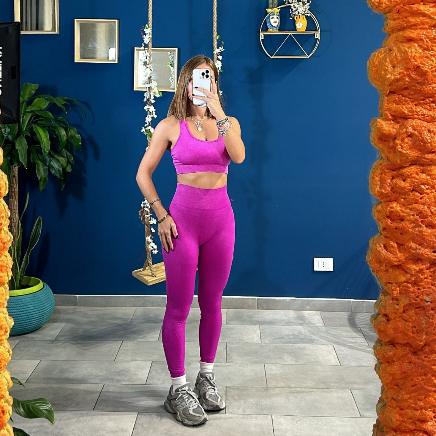 Coordinato Gym Fucsia