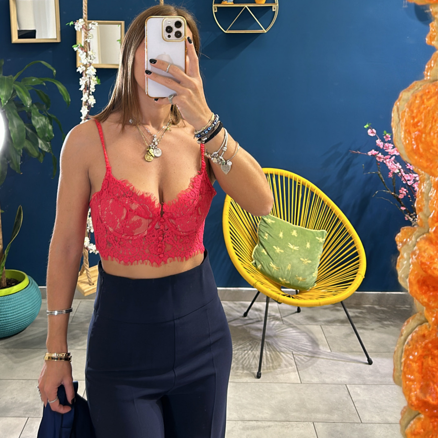 Bralette Pizzo Rossa