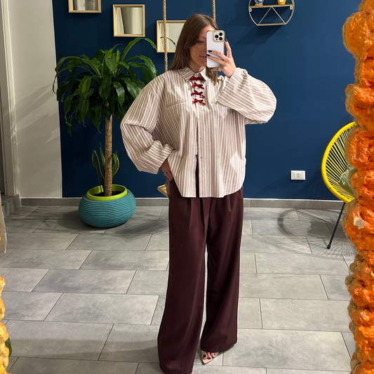 Camicia Over a righe