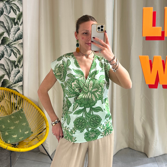 ANONYME Maglia Fantasia Verde