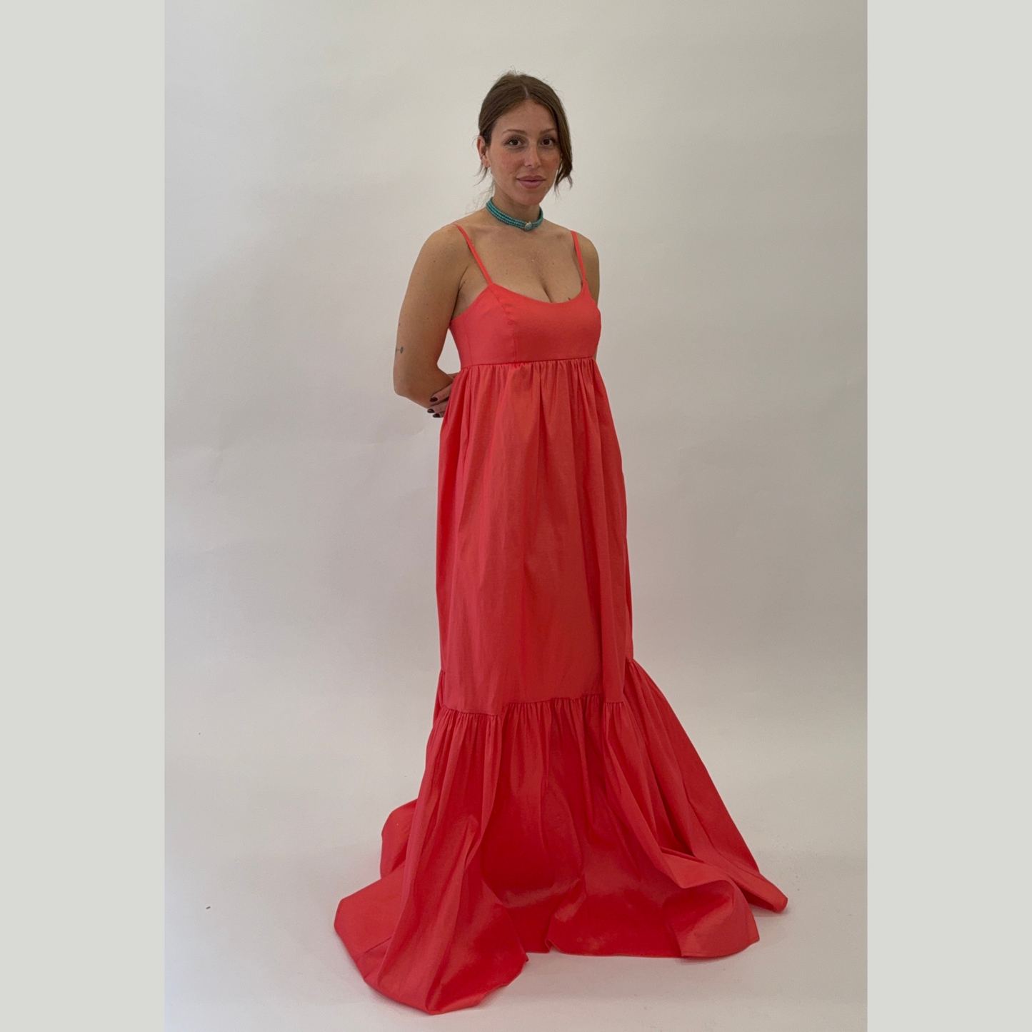 Kostumn Maxi Abito Corallo