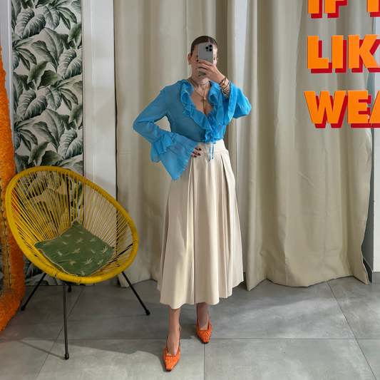 PLEASE Gonna Midi Beige