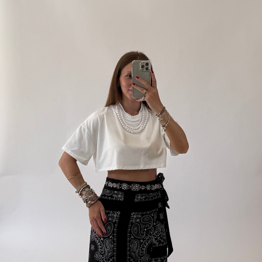 T-shirt Cropped "Più colori"