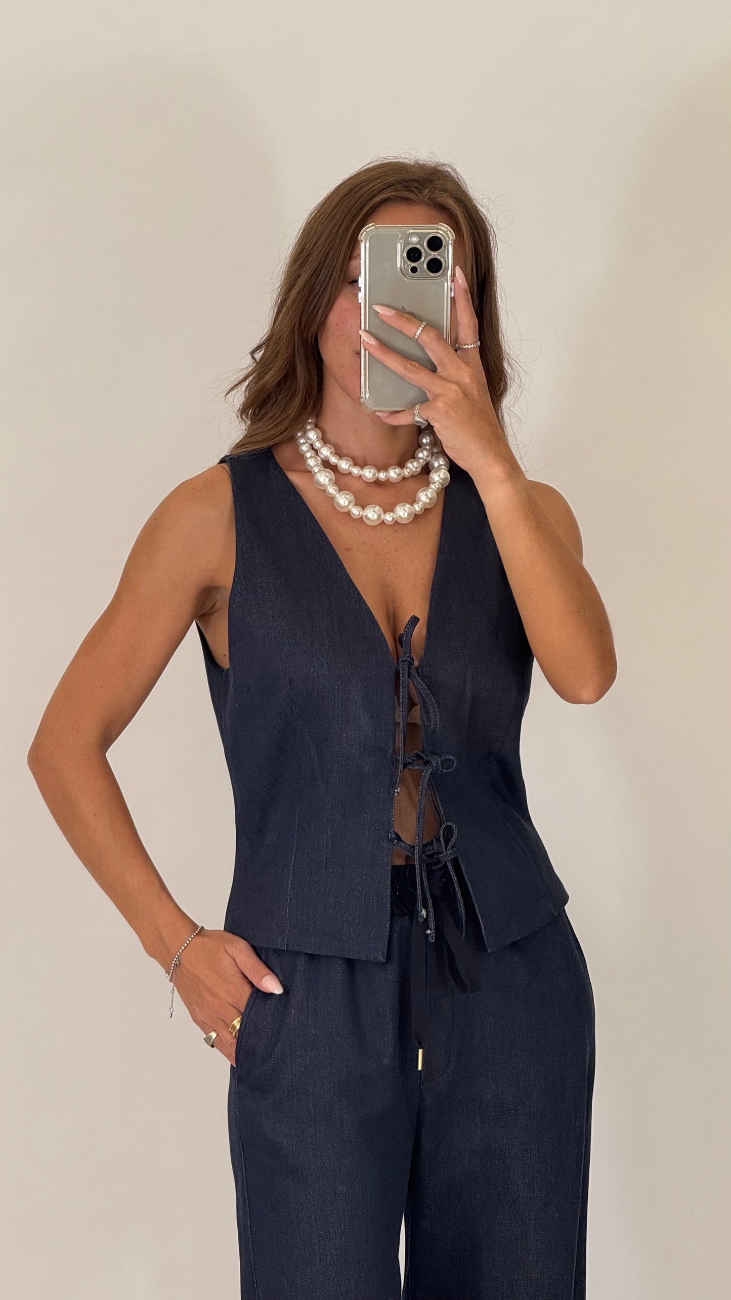 PLEASE Gilet Denim