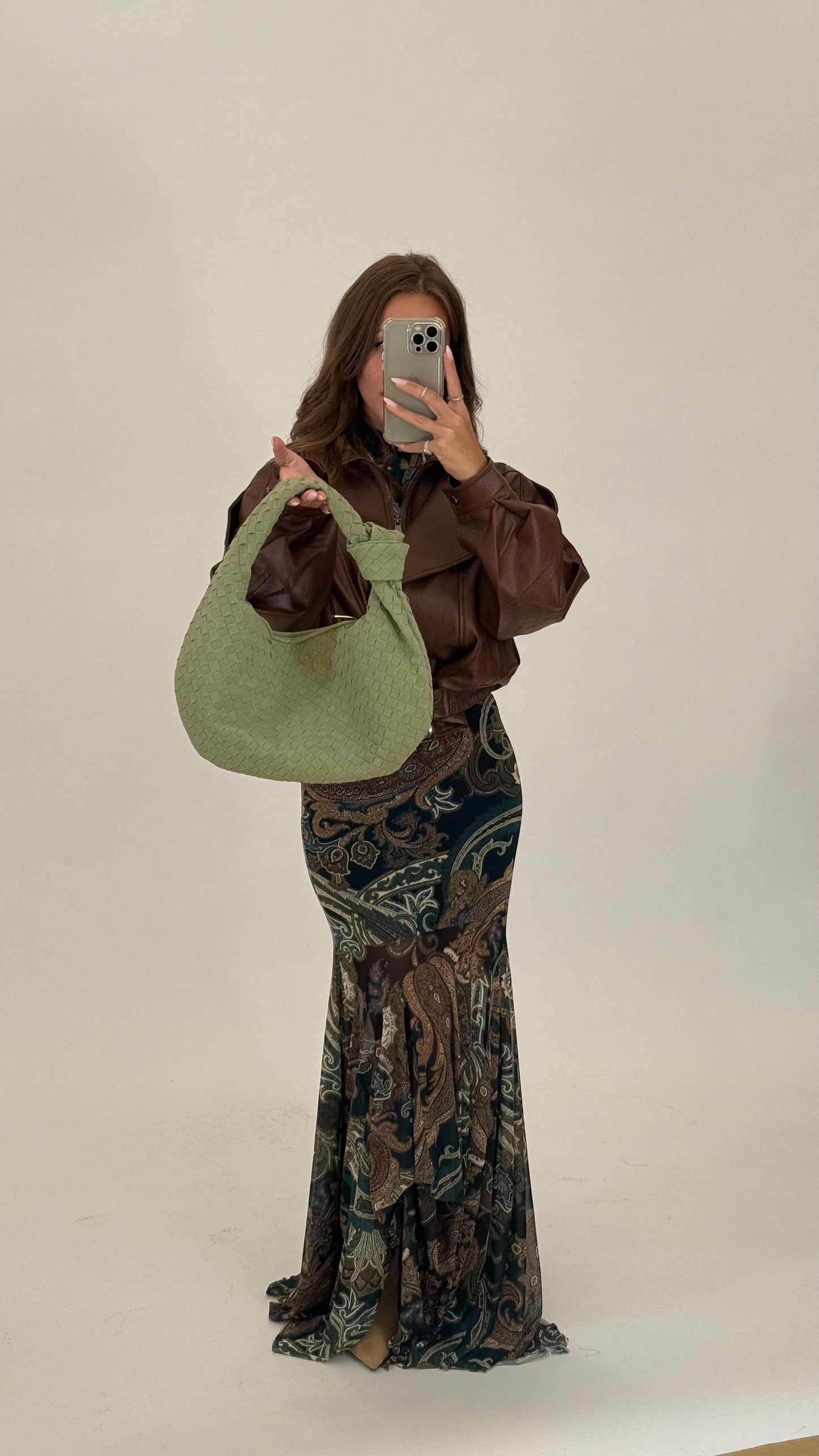 Borsa EcoSuede Big Jo Matcha