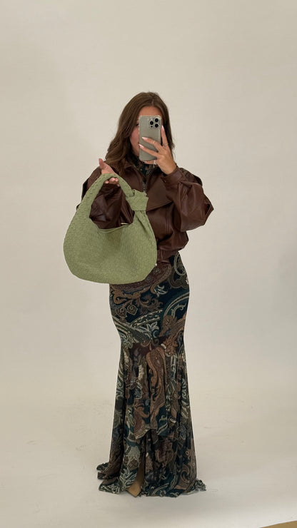 Borsa EcoSuede Big Jo Matcha