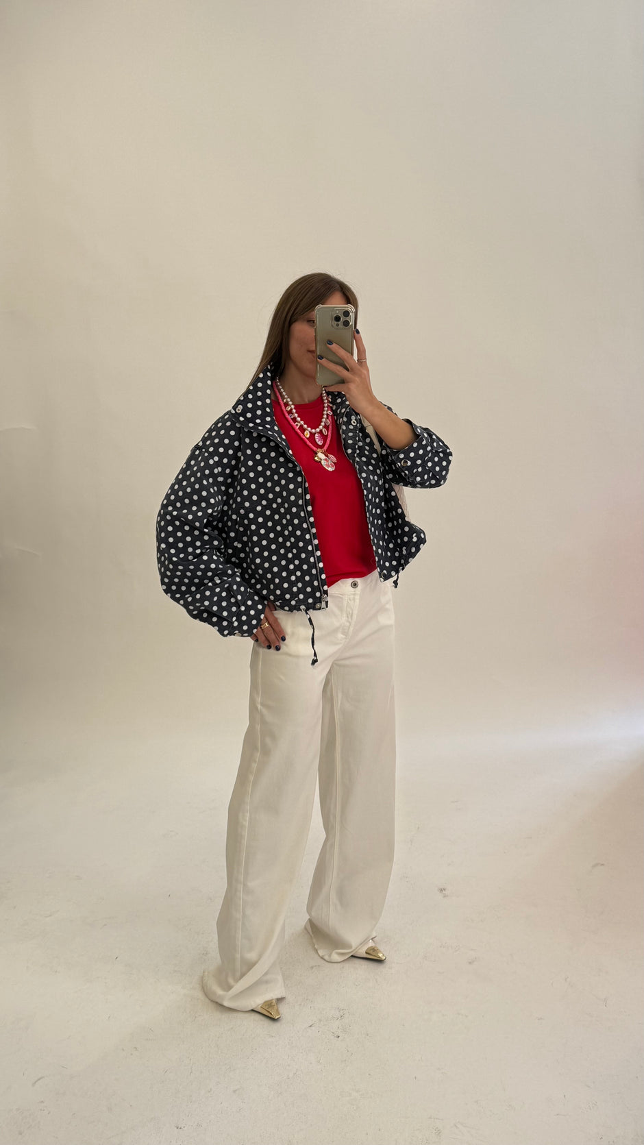 PLEASE Jeans Flare/BootCut Bianco