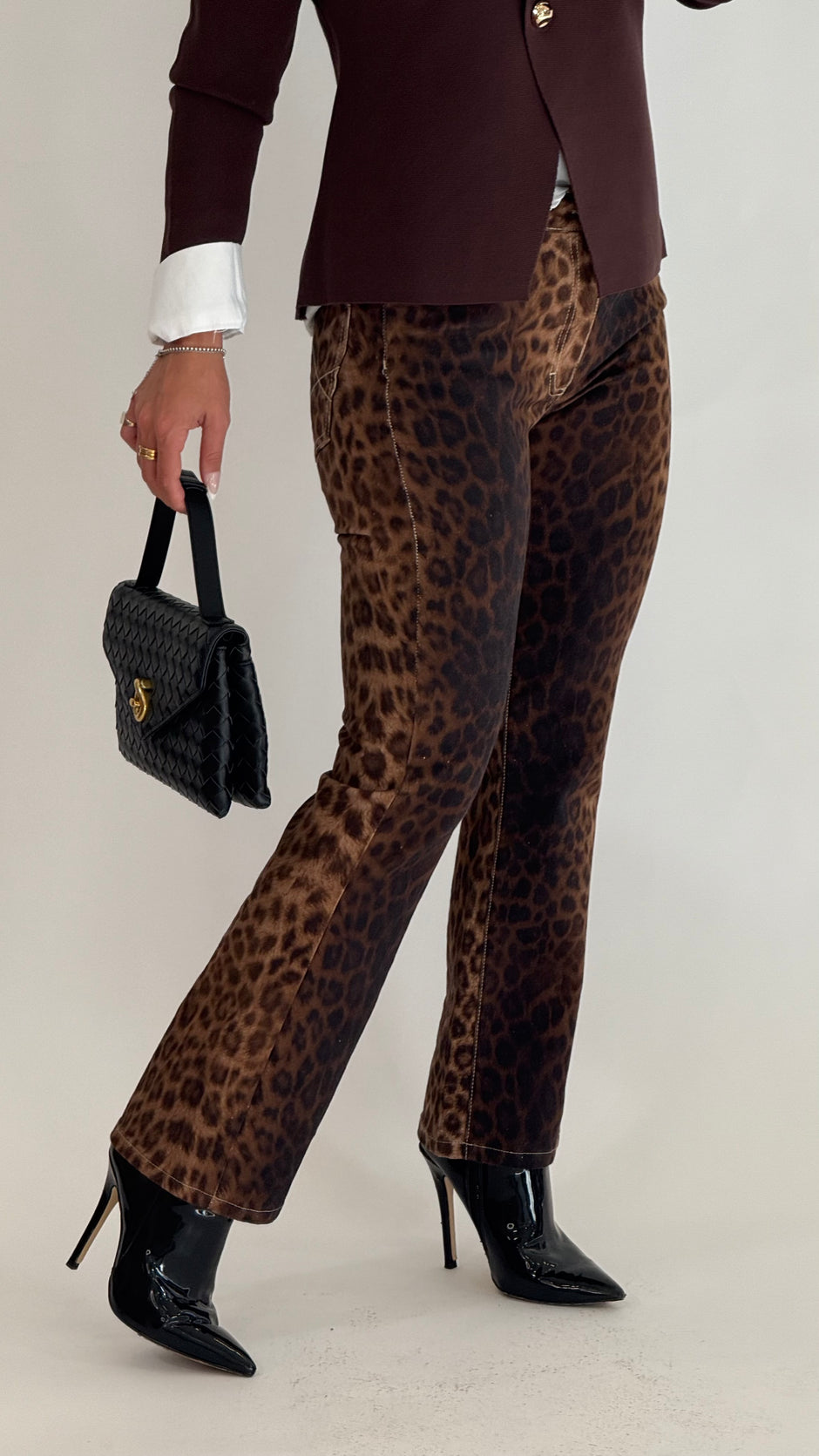 PLEASE Jeans Flare Animalier