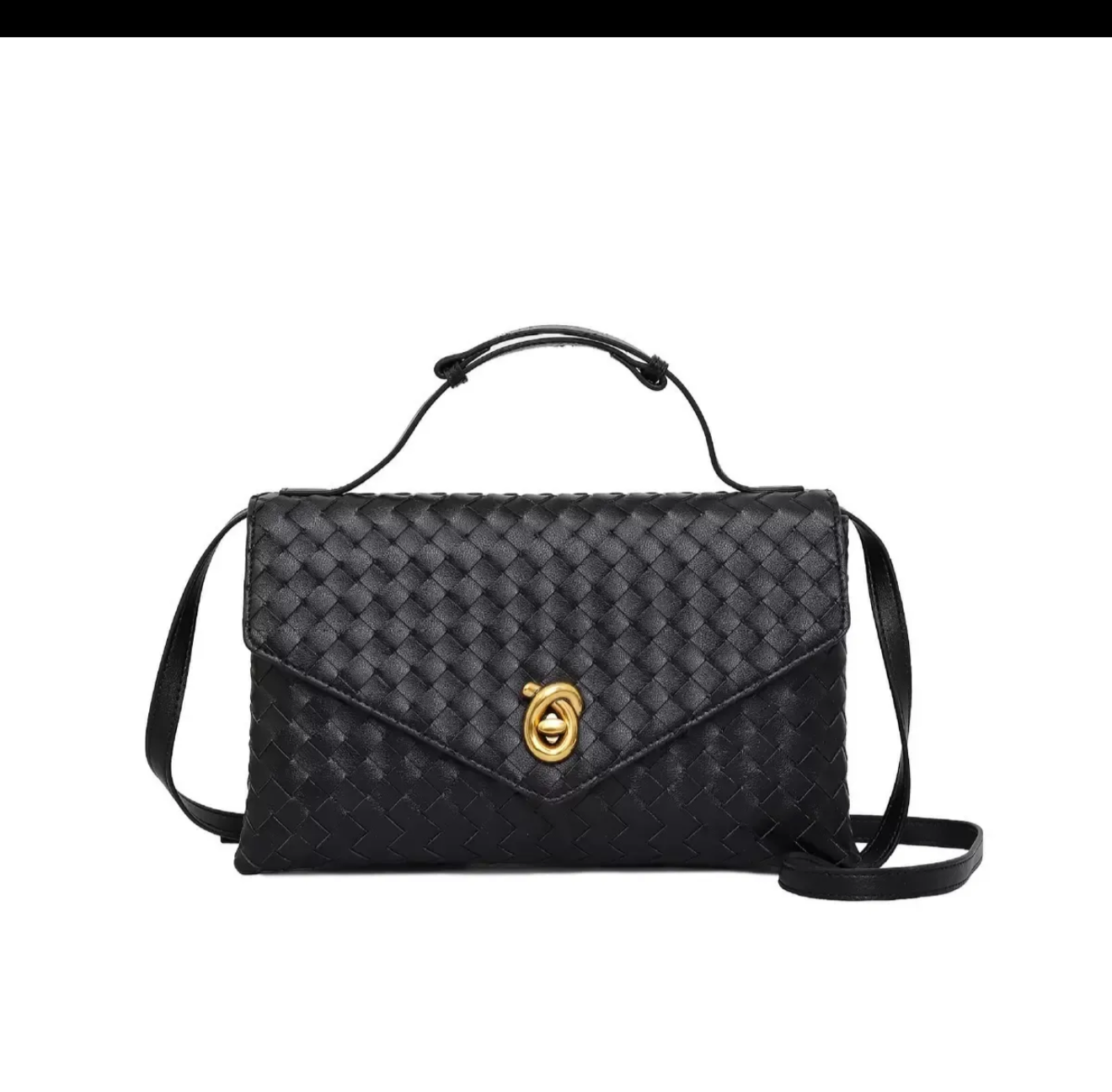Borsa EcoPelle Knot Nera