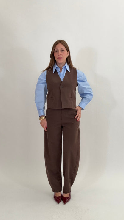 HAVEONE Set Gilet +  Pantalone Barrel Moro