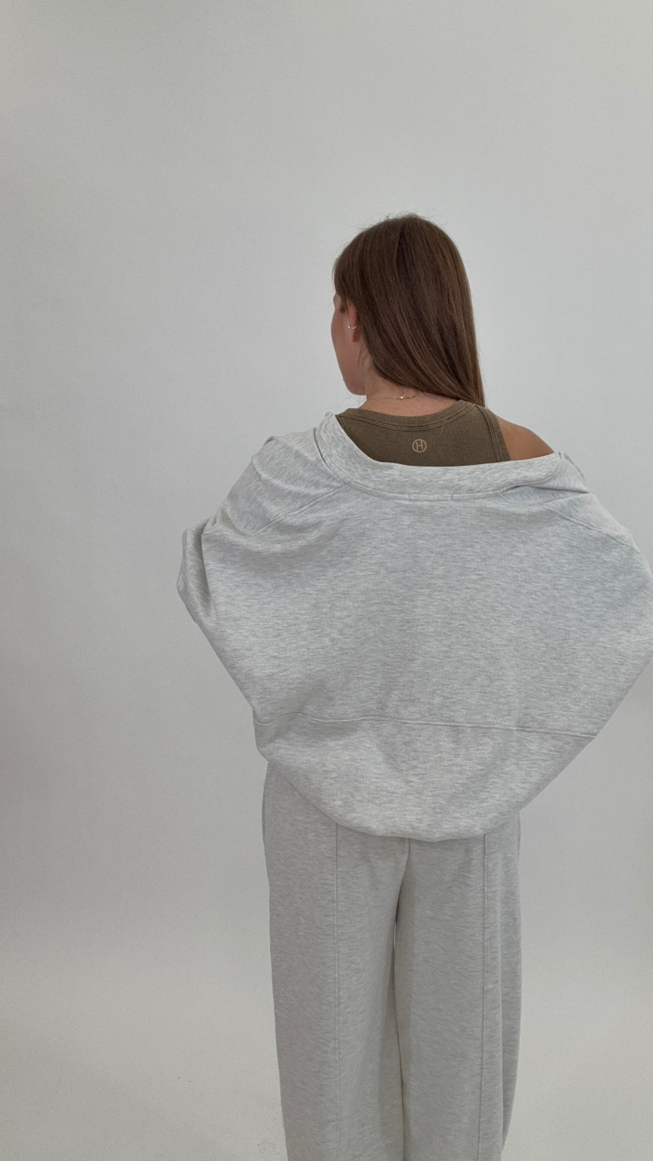 HAVEONE Canottiera Marmorizzata Caffè