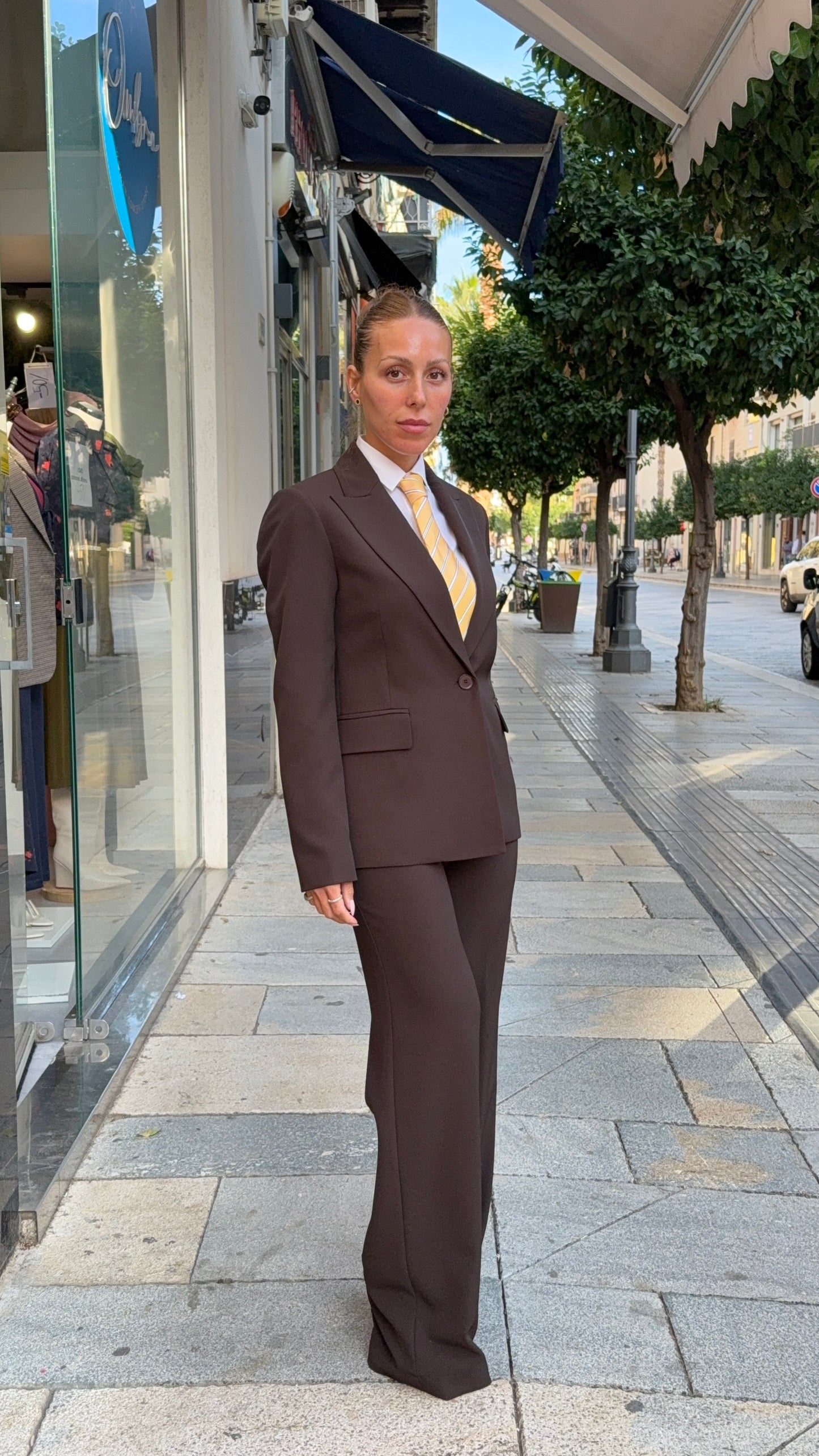 PLEASE Giacca Monopetto Marrone