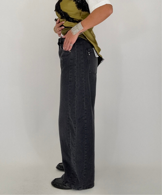 PLEASE Jeans Grigio Baggy/Balloon