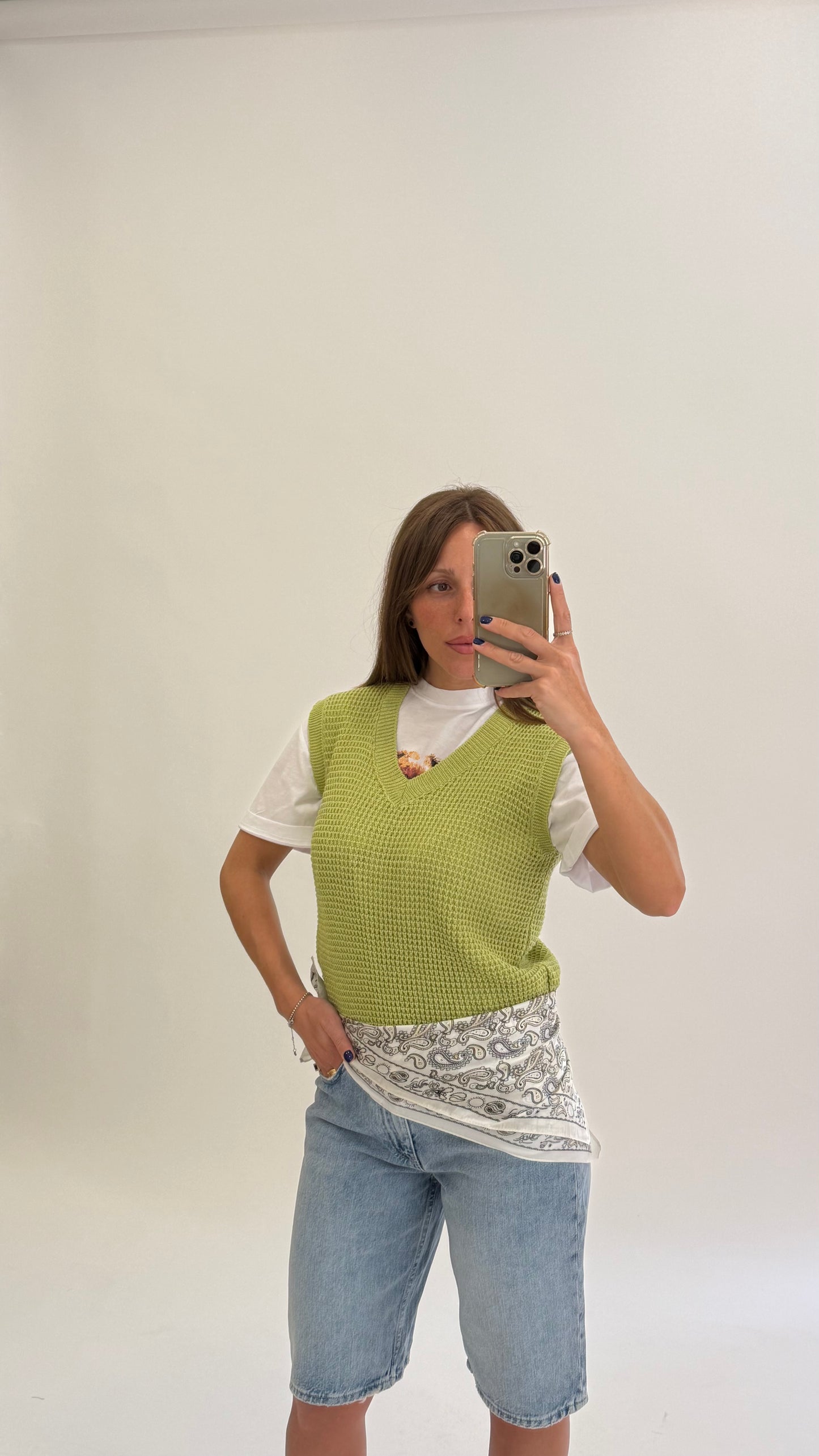 PLEASE Gilet in maglia