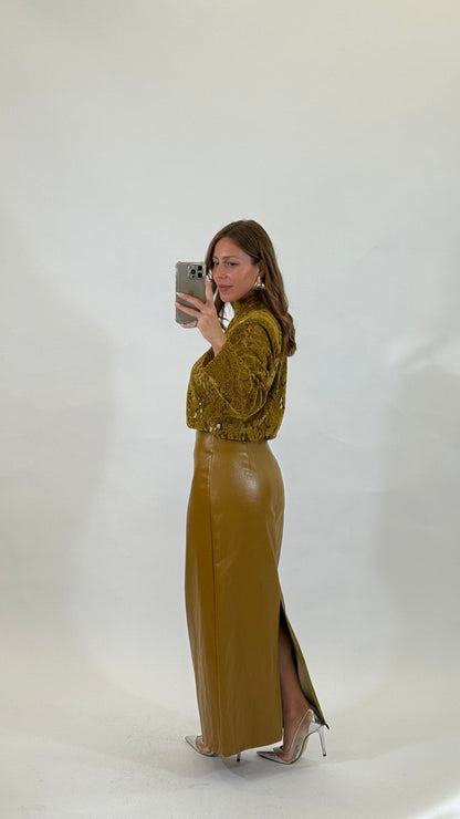 HAVEONE Gonna Ecopelle Olio