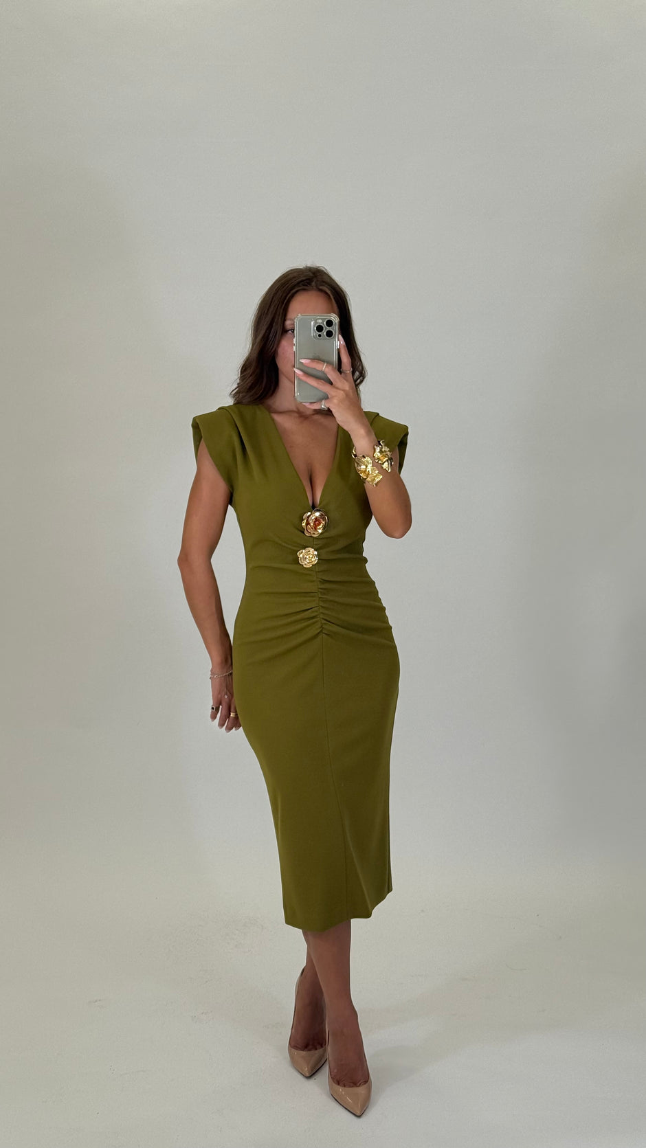 HAVEONE Tubino Carlotta Verde olio