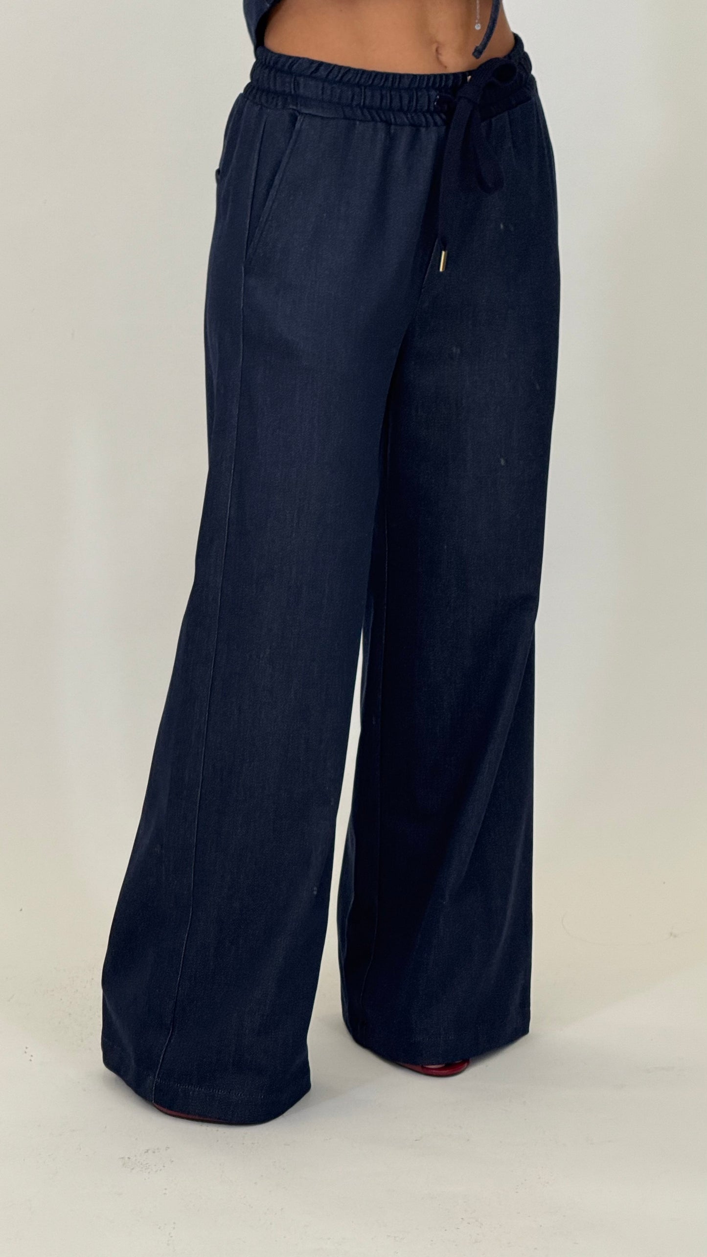 PLEASE Jeans gamba larga