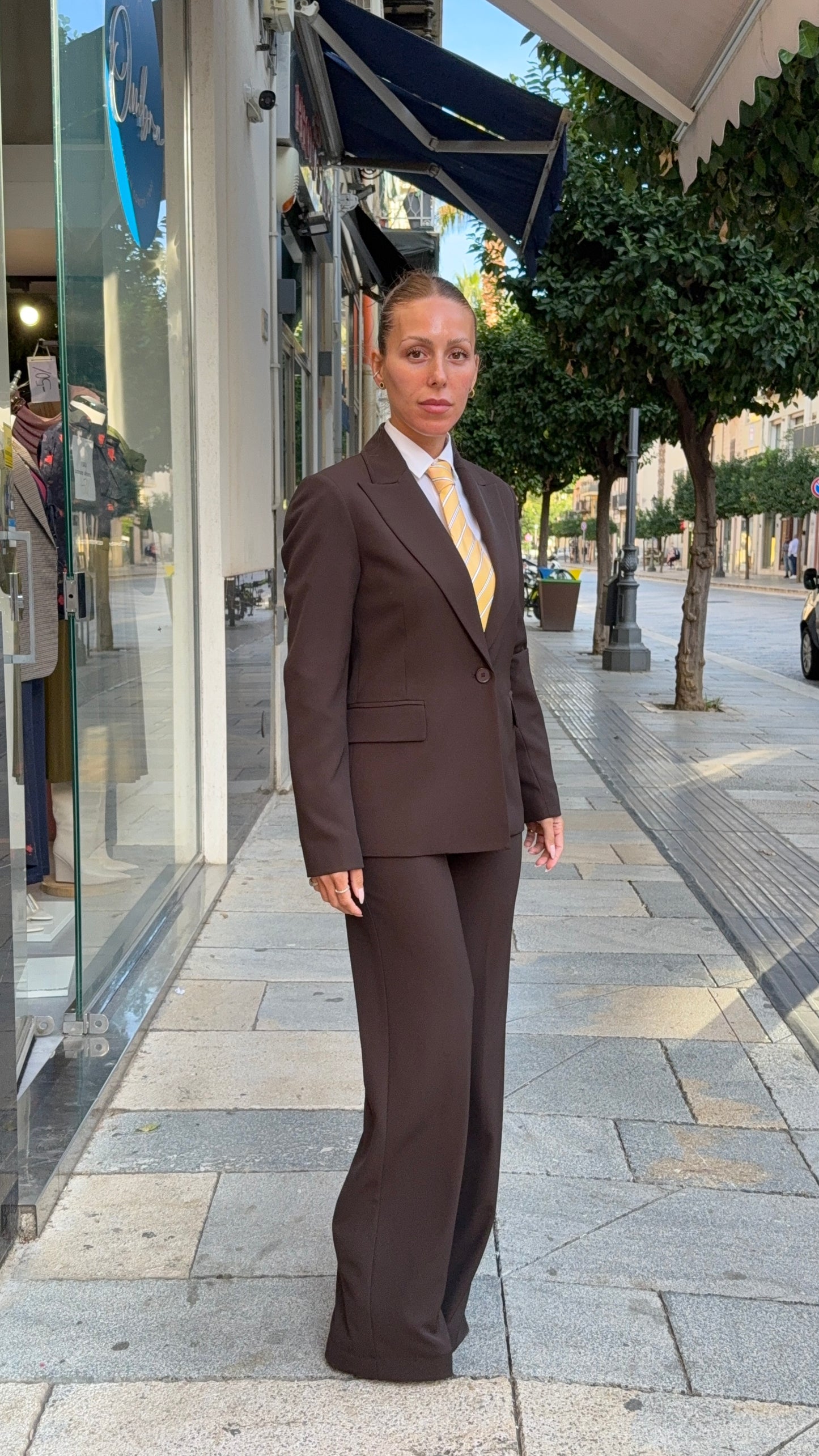 PLEASE Giacca Monopetto Marrone