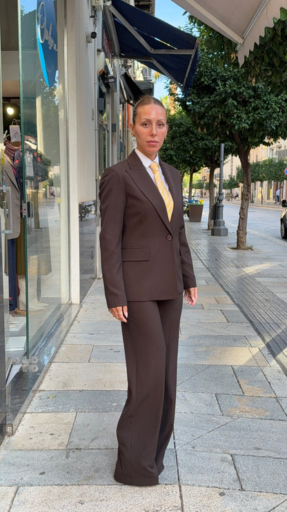 PLEASE Giacca Monopetto Marrone