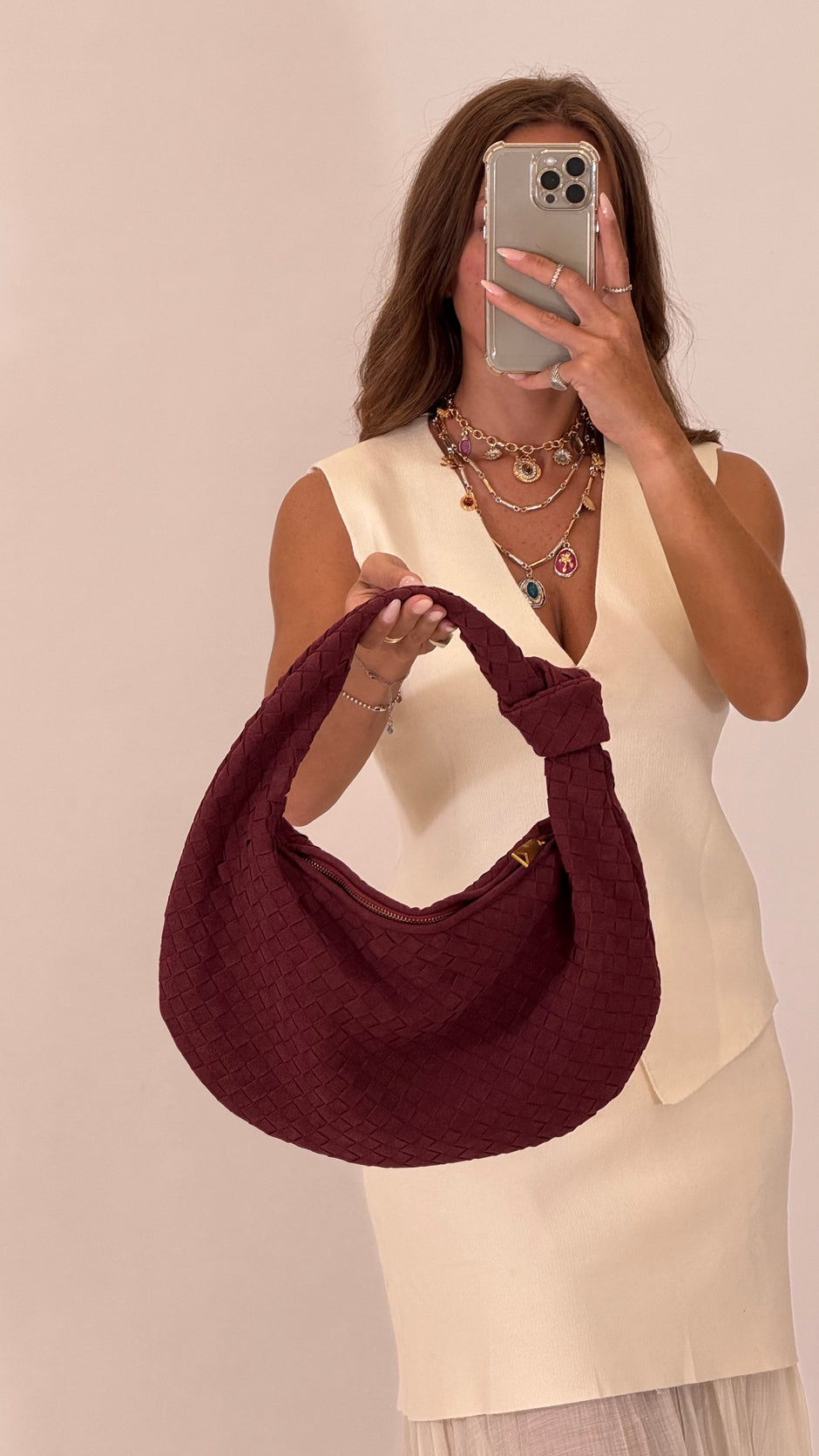 Borsa EcoSuede Big Jo Bordeaux
