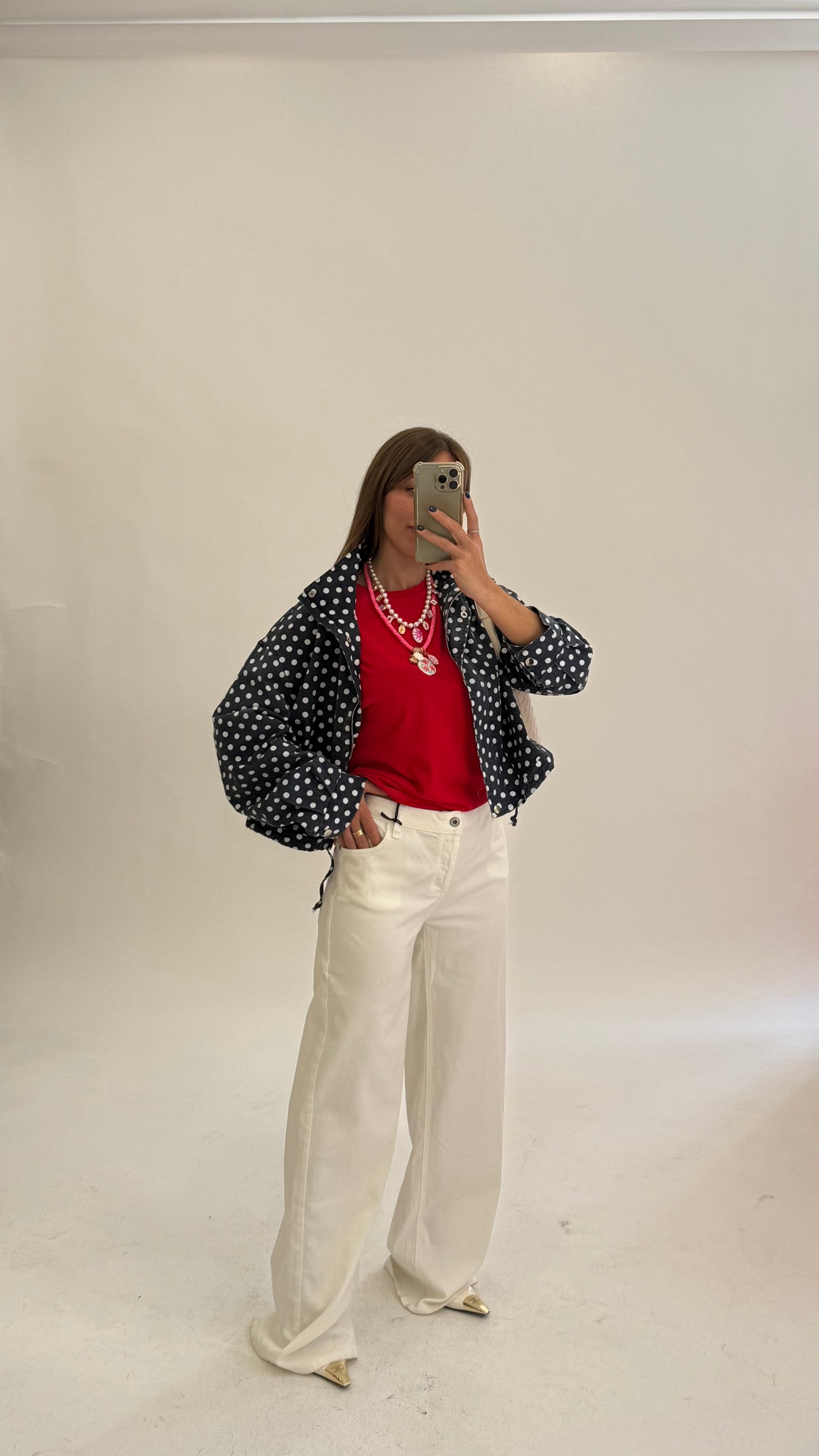 PLEASE Jeans Flare/BootCut Bianco