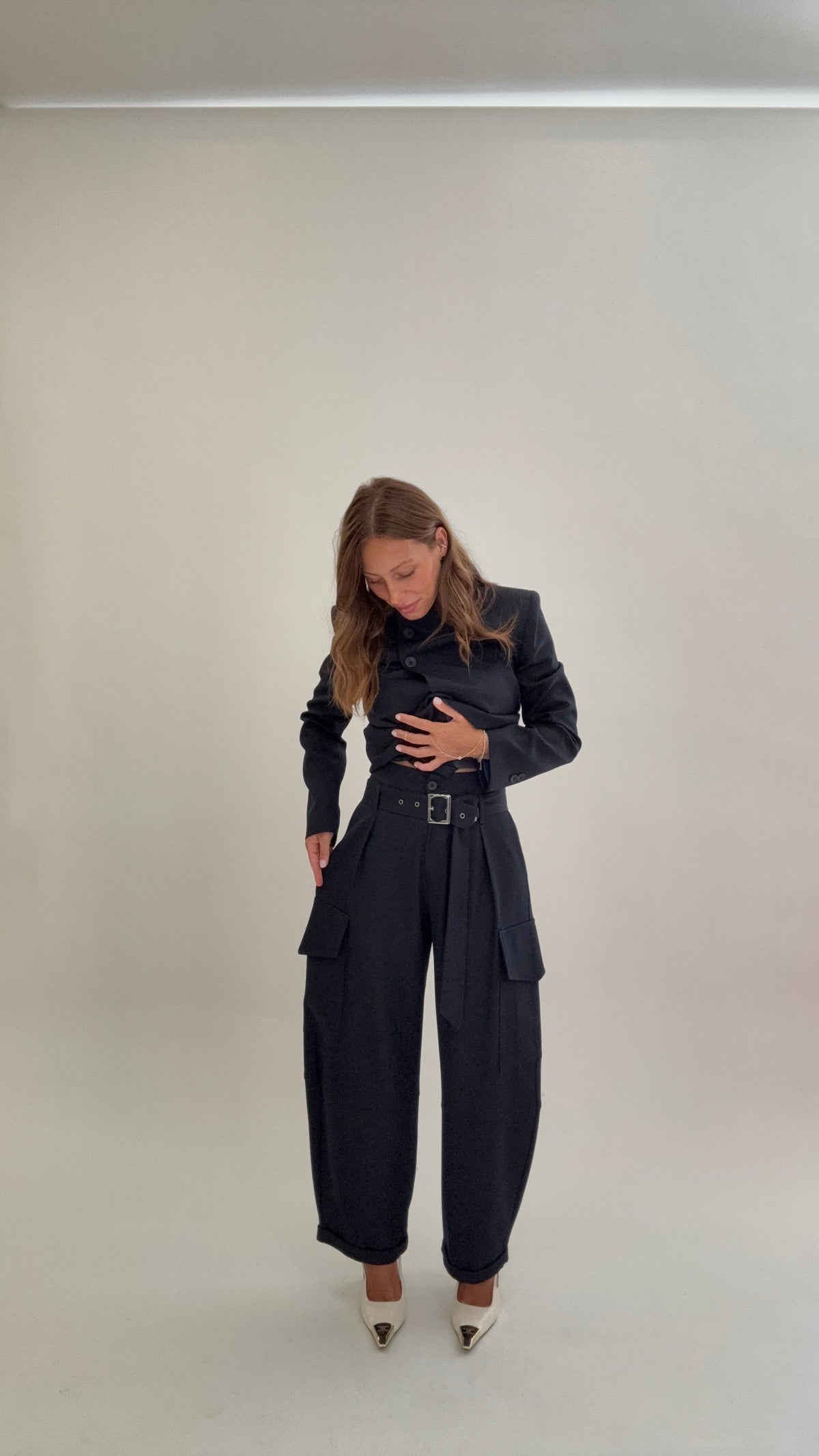 HAVEONE Pantaloni Cargo Blu