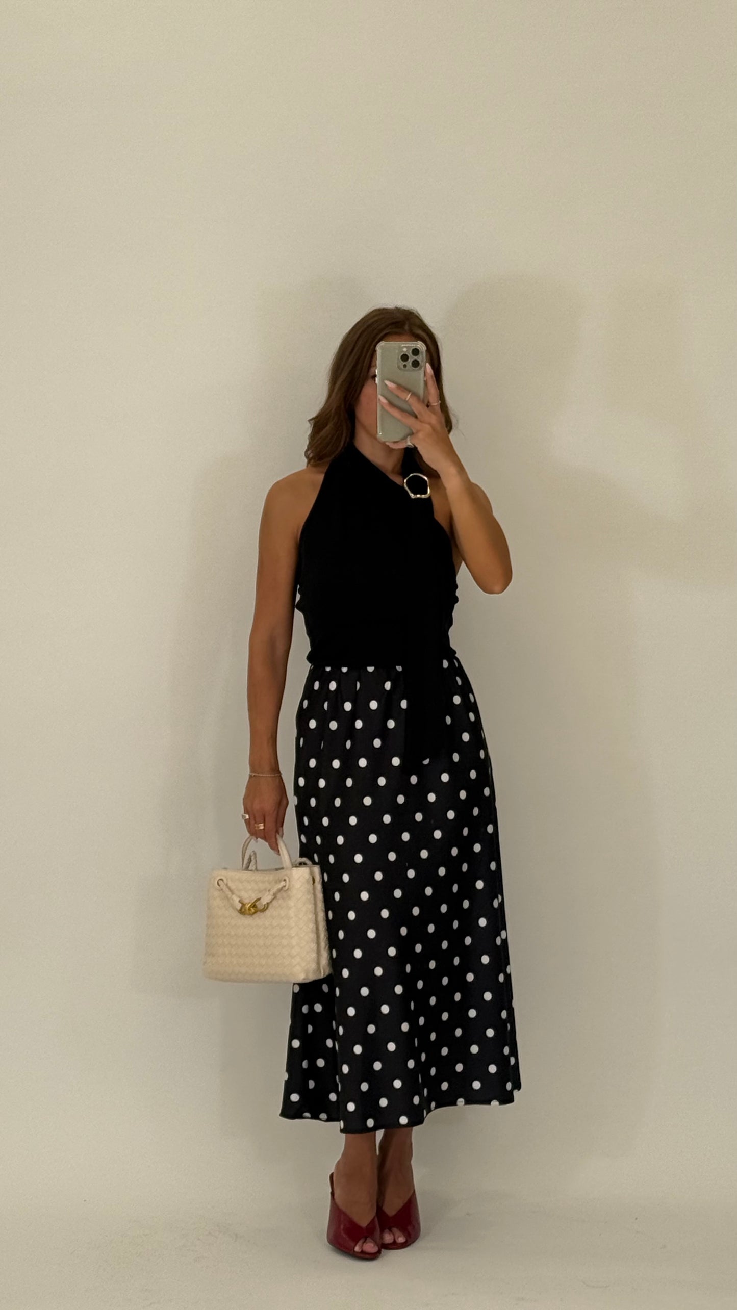 HAVEONE Gonna midi Pois