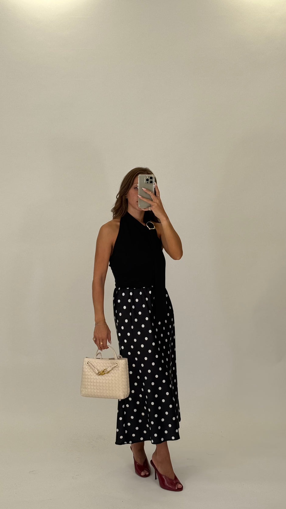 HAVEONE Gonna midi Pois