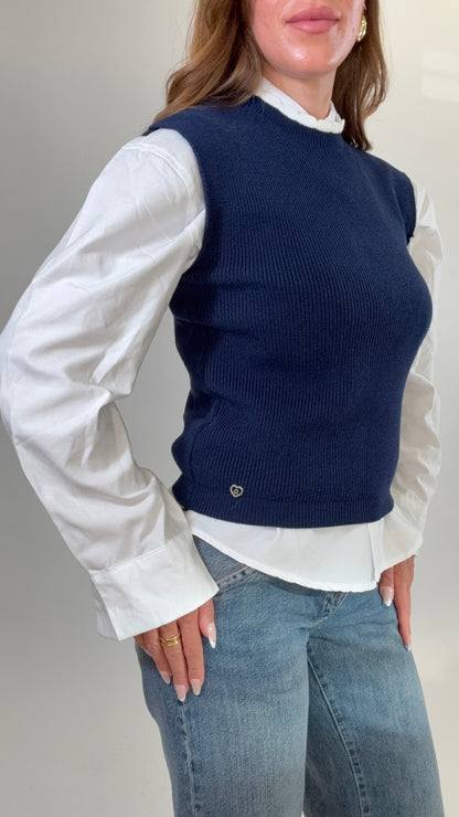 PLEASE Gilet in maglia