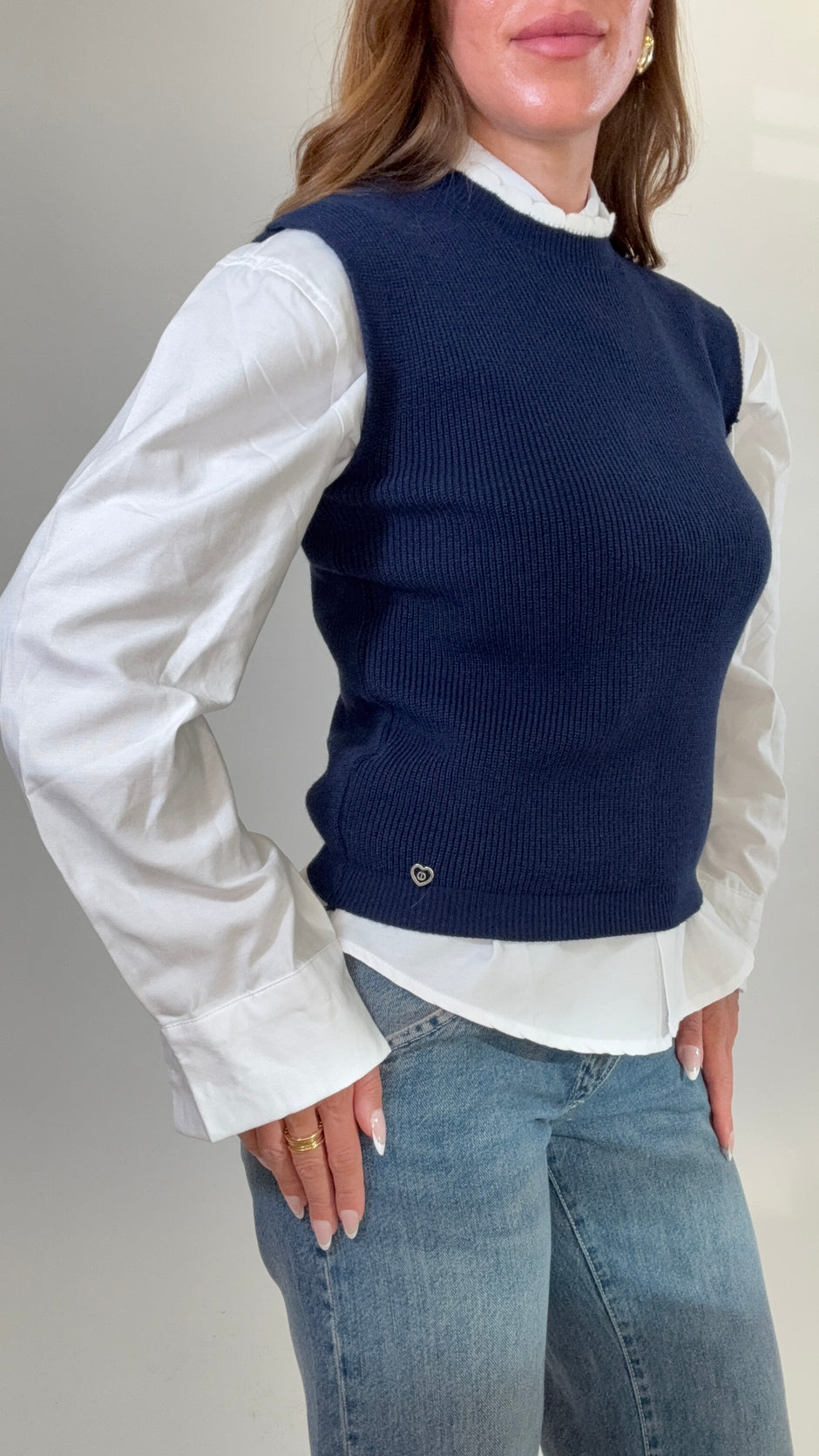 PLEASE Gilet in maglia