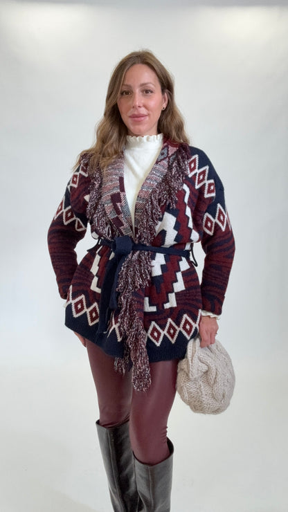 Cardigan Nui Blu - Bordeaux