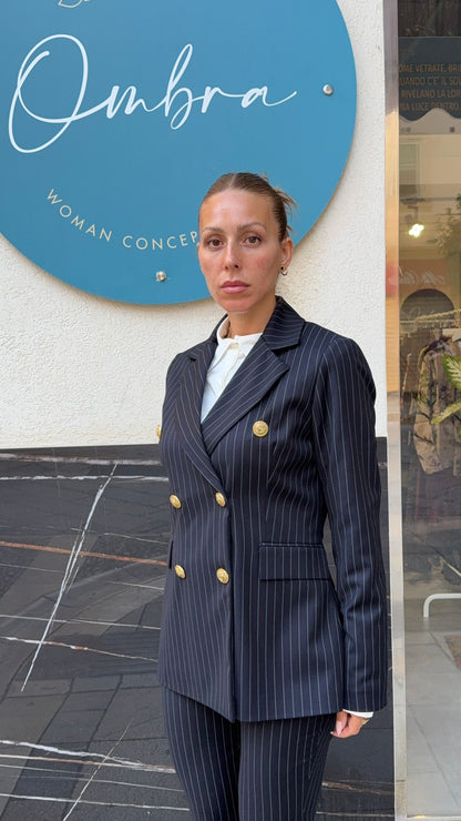 KOSTUMN1 Giacca Doppiopetto Gessata