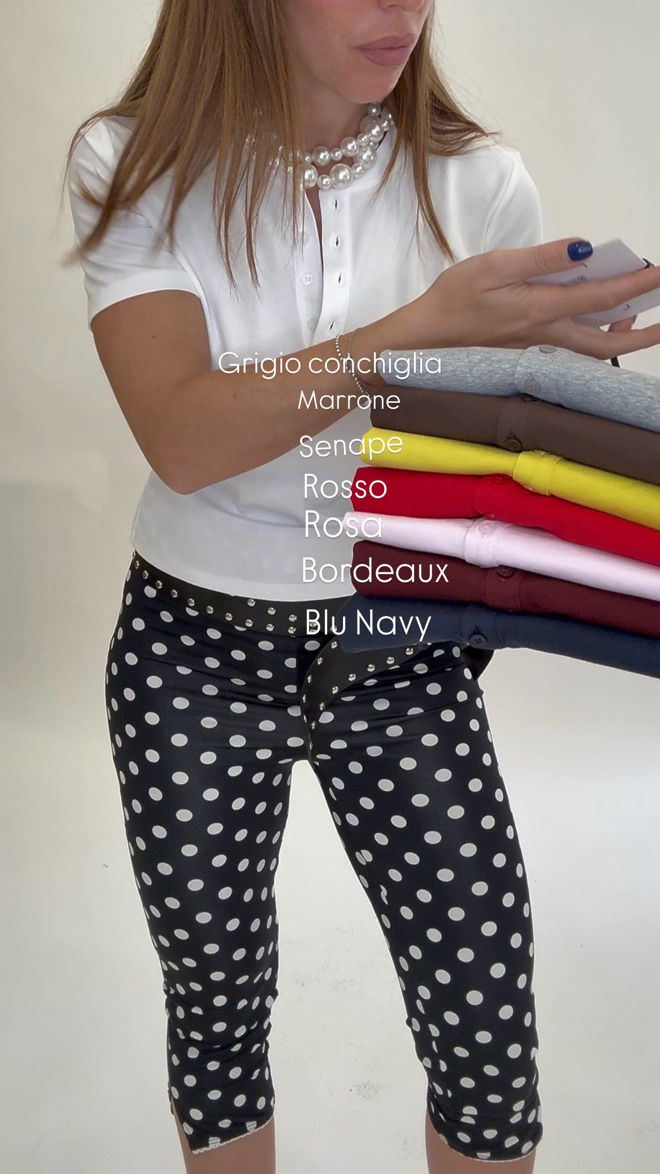 T- shirt Serafino "Più colori"